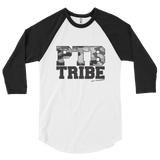 PTB Tribe Camo- Unisex 3/4 sleeve raglan shirt
