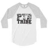 PTB Tribe Camo- Unisex 3/4 sleeve raglan shirt