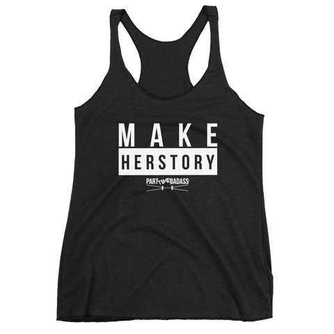 Make Herstory- Vintage Women's Racerback Tank